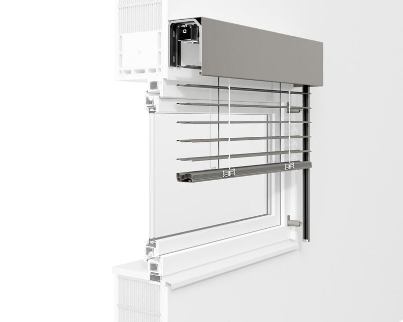 Raffstoren 23 Schienengeführtes System